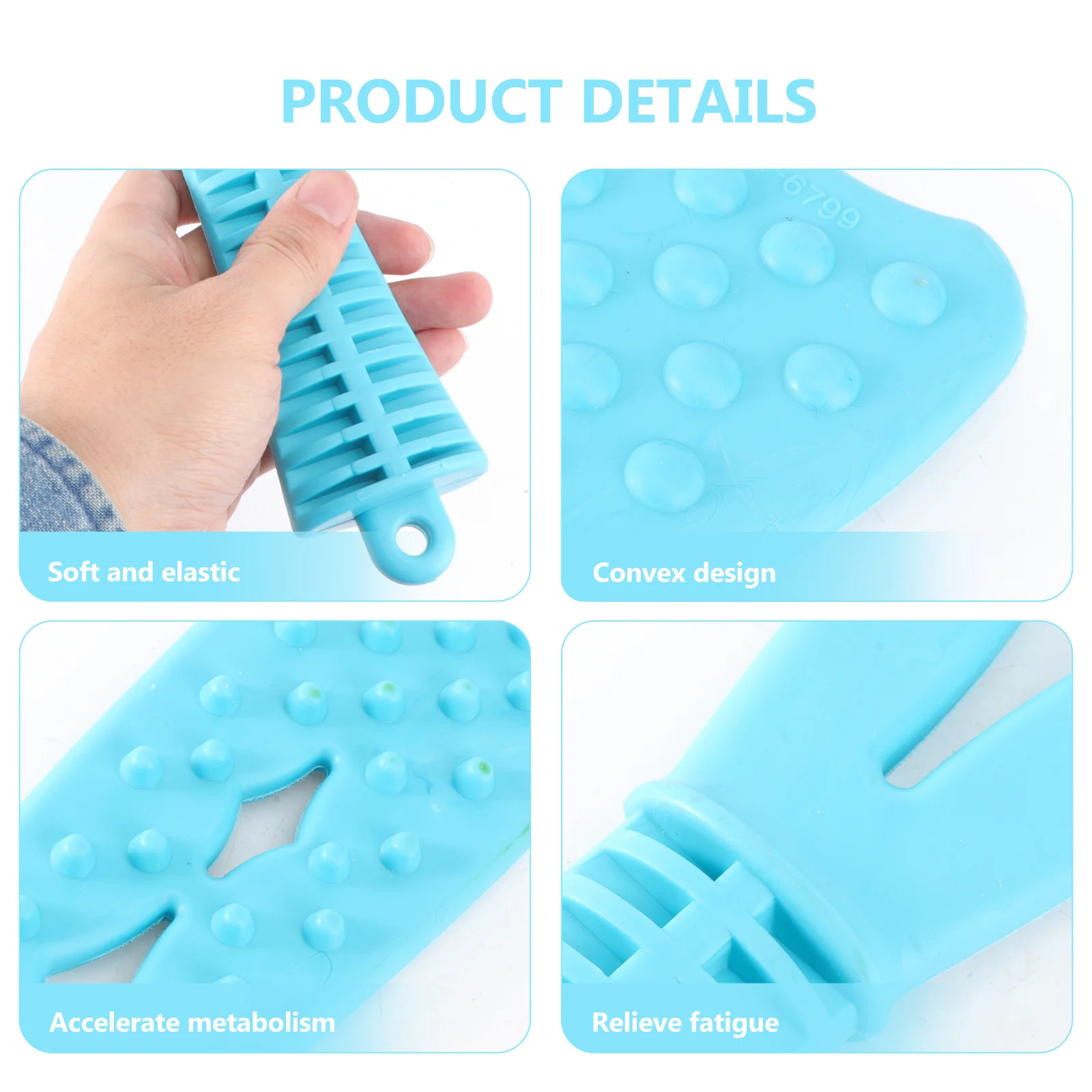 

Pat Back Stick Massage Hammer with Ergonomic Non-Slip Handle for Neck Waist Back Legs Full Body Flexible