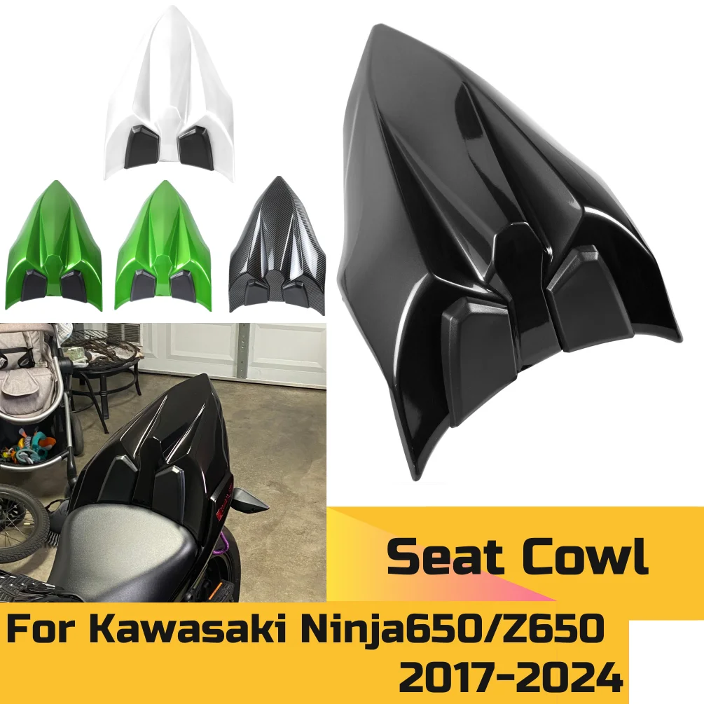 

For Ninja 650 Rear Seat Cover Cowl Solo Passenger Pillion Fairing For Kawasaki Ninja650 Z650 Z 2017-2024 Motorcycle Accessories