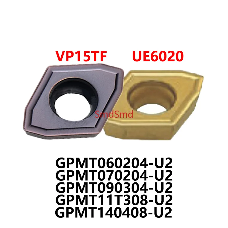 100% Original GPMT060204-U2 UE6020 GPMT11T308 GPMT090304-U2 VP15TF GPMT140408 GPMT070204-U1 UP20M Carbide Inserts GPMT 060204