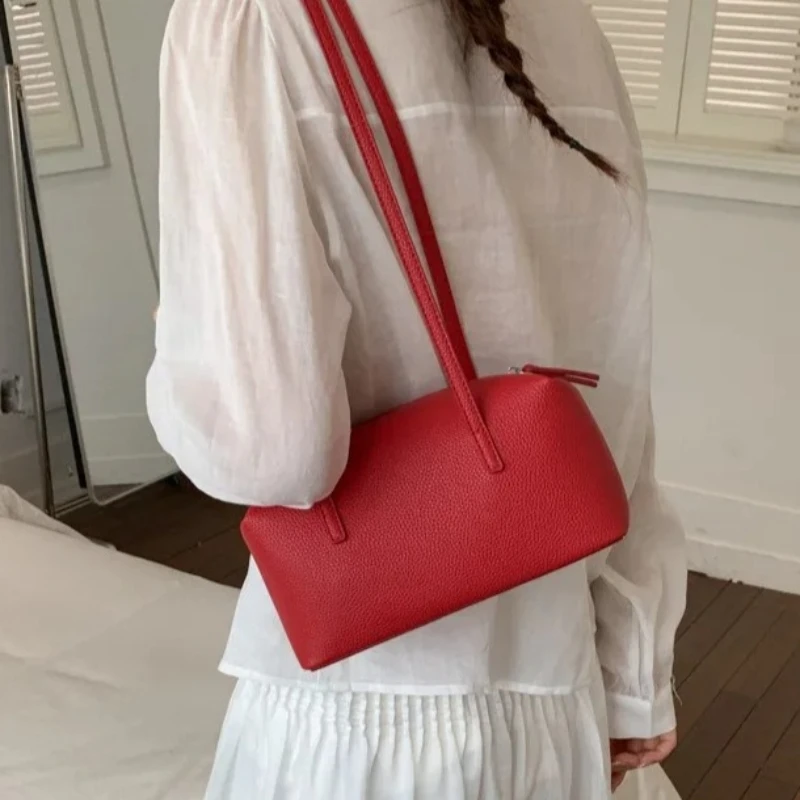 Korean PU Leather Tote Bag for Women Large Capacity Designer Ladies Shoulder Bag Trendy High Quality Fashion Shopper Purse