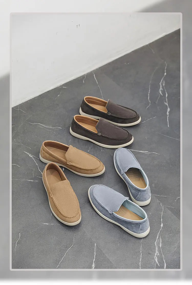 

Summer casual and comfortable men's and teenagers' versatile retro casual driving flat lazy shoes