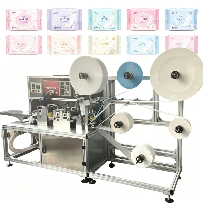 CE Certified Sanitary Pad Packing Machine | High Efficiency Folding Bagging Equipment for Napkin Production Line | Global Shippi