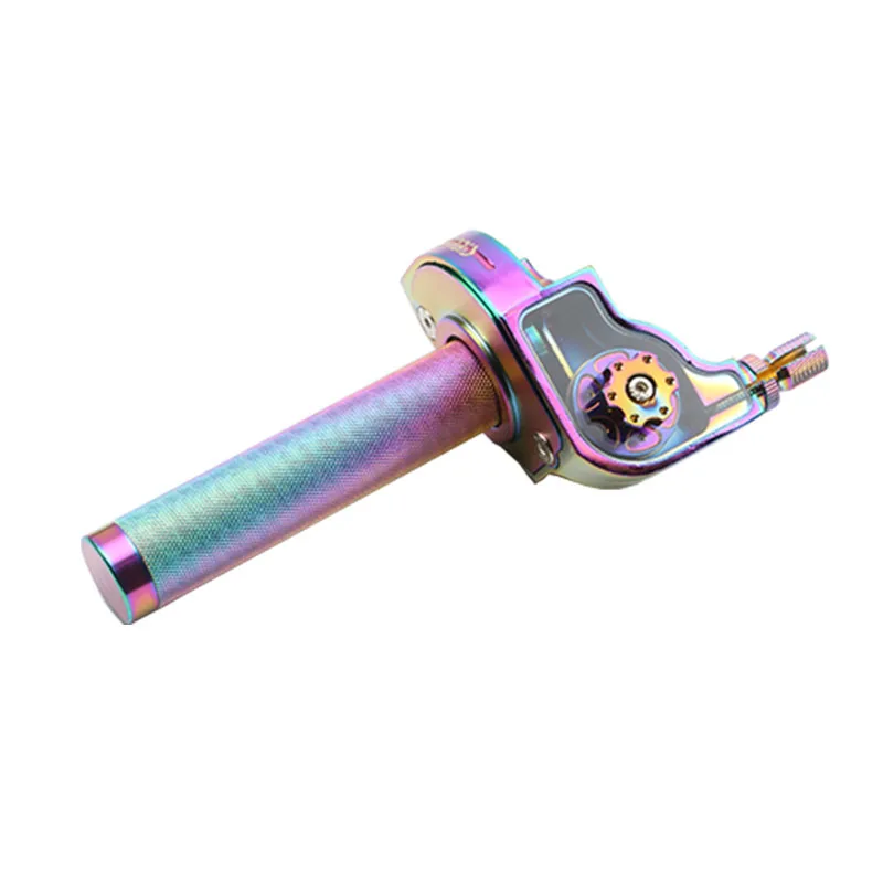 22mm Universal Aluminum Accelerator Throttle Twist Grips Handlebars For Motorcycle Moped Scooter Bike M10*1.5 image 2
