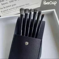 6 Pieces Blade Eyeshadow Brush Soft Cilia Dizzy Dye Eye Makeup Brush Conical Detail Eyeshadow Brush