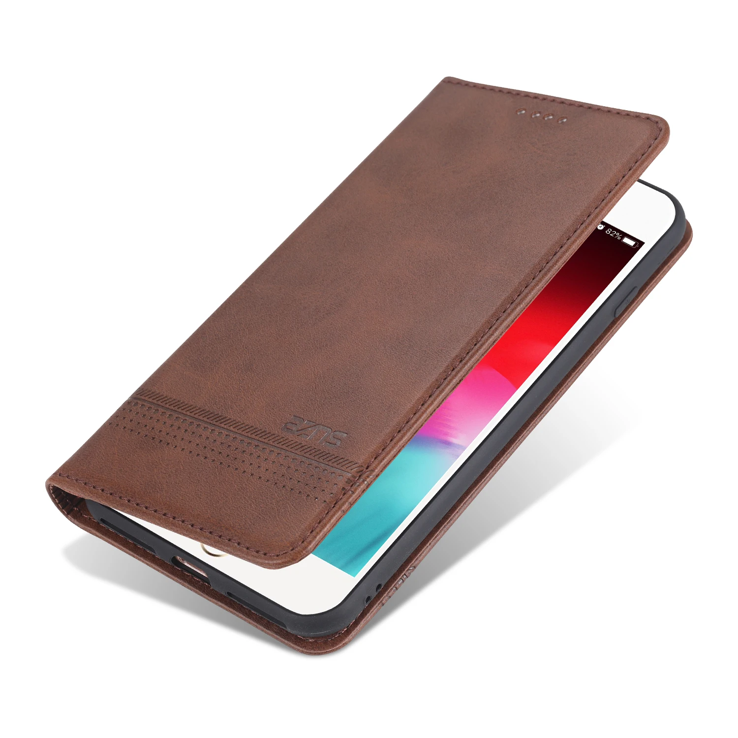 Capa com suporte para cartão para iphone 6 6p 7 7p 8 8p se 2 3 4 couro pu capa carteira retrô capa carteira de negócios fundas coque