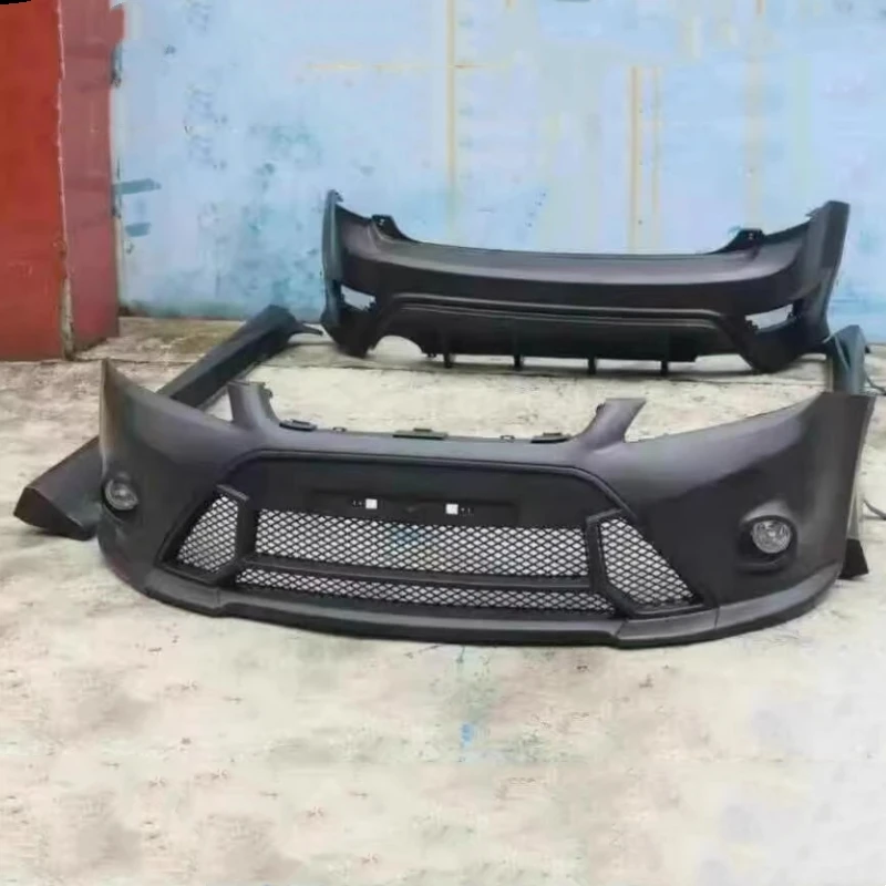 

Боковые юбки переднего и заднего бампера для Ford Focus Hatchback 09-13, модифицированные в стиле RS, комплект кузова из полипропилена