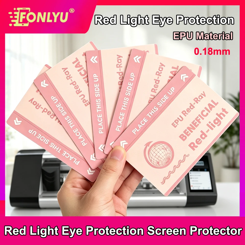 

FONLYU Red Light EPU Self-Repair Hydrogel Film HD Mate Privacy Curved Screen Protector for CellPhone Sheet Cutting Machine