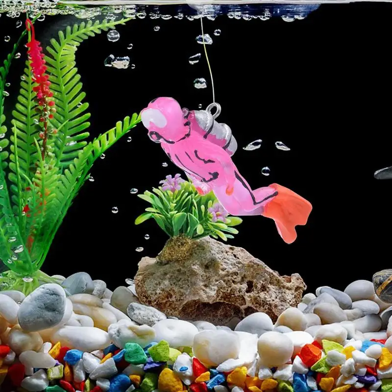 Floating Aquarium Decorations | Resin Fish Drive Ball Decorations For Tank | Fish Tank Decoration Aquarium Diver Fish Tank Aquar
