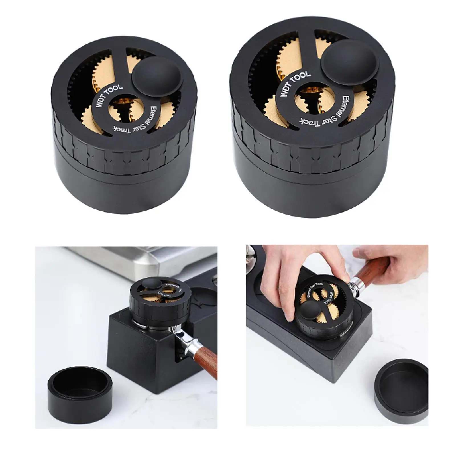 Ferramentas de distribuição de café expresso Funil de dosagem de café para cafeteria doméstica