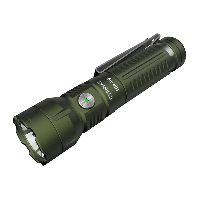 CYANSKY H1R-P9 Torcia EDC 14500 con 1300 lumen Uscita 240M Mini torcia ricaricabile multifunzionale da campeggio