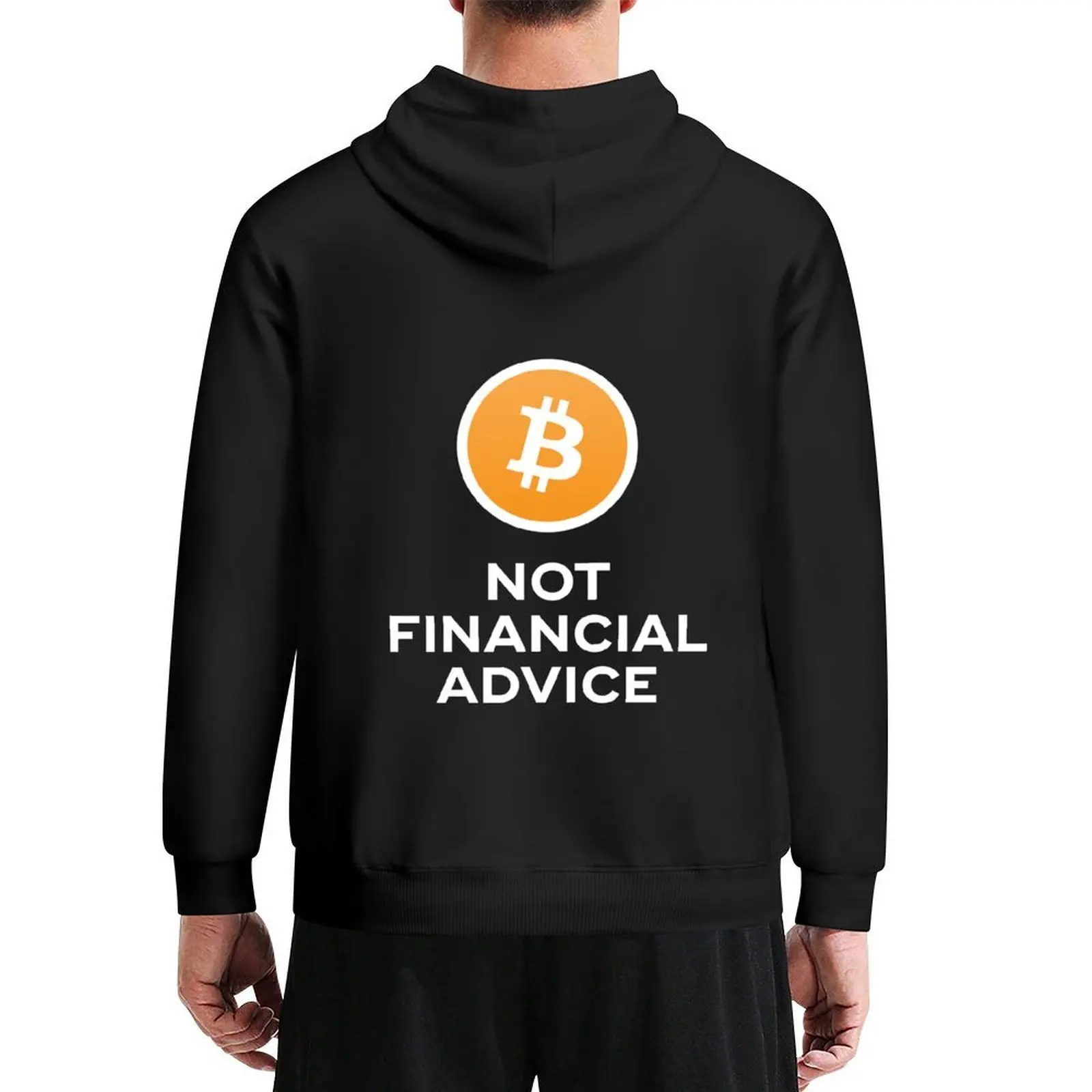 

Bitcoin. Not Financial Advice. Hoodie autumn autumn new products anime clothing men's sweat-shirt set oversized hoodie