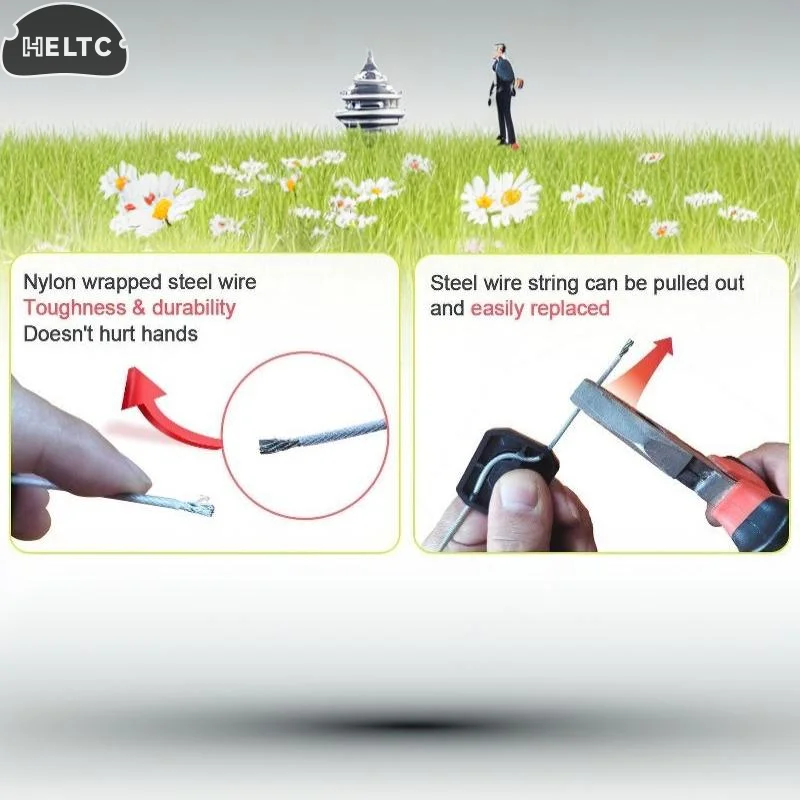 5-18Pc Universal Cordless Grass Trimmer Replacement Steel Wire Line Electric Trimmer Head Weed Eater Head Garden Lawn Accessori