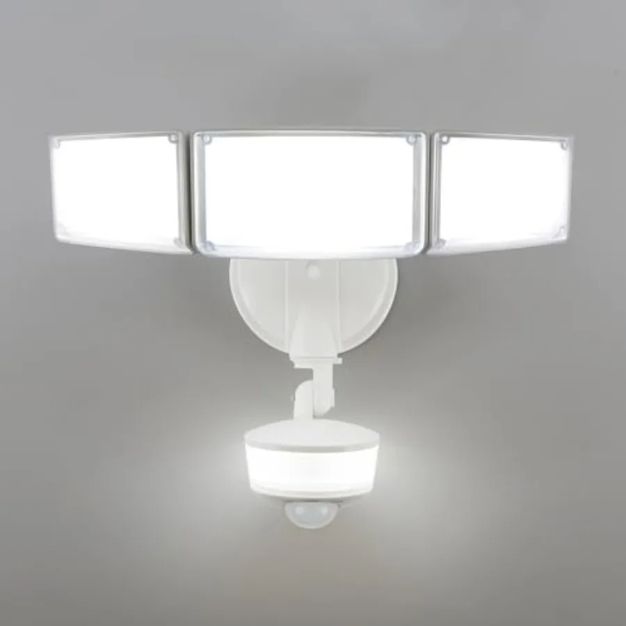 

74W 8000 Lumen Motion Sensor Outdoor Lights, 5000K Daylight, IP65 Waterproof Flood Lights Outdoor with Night Light, Dusk to Daw
