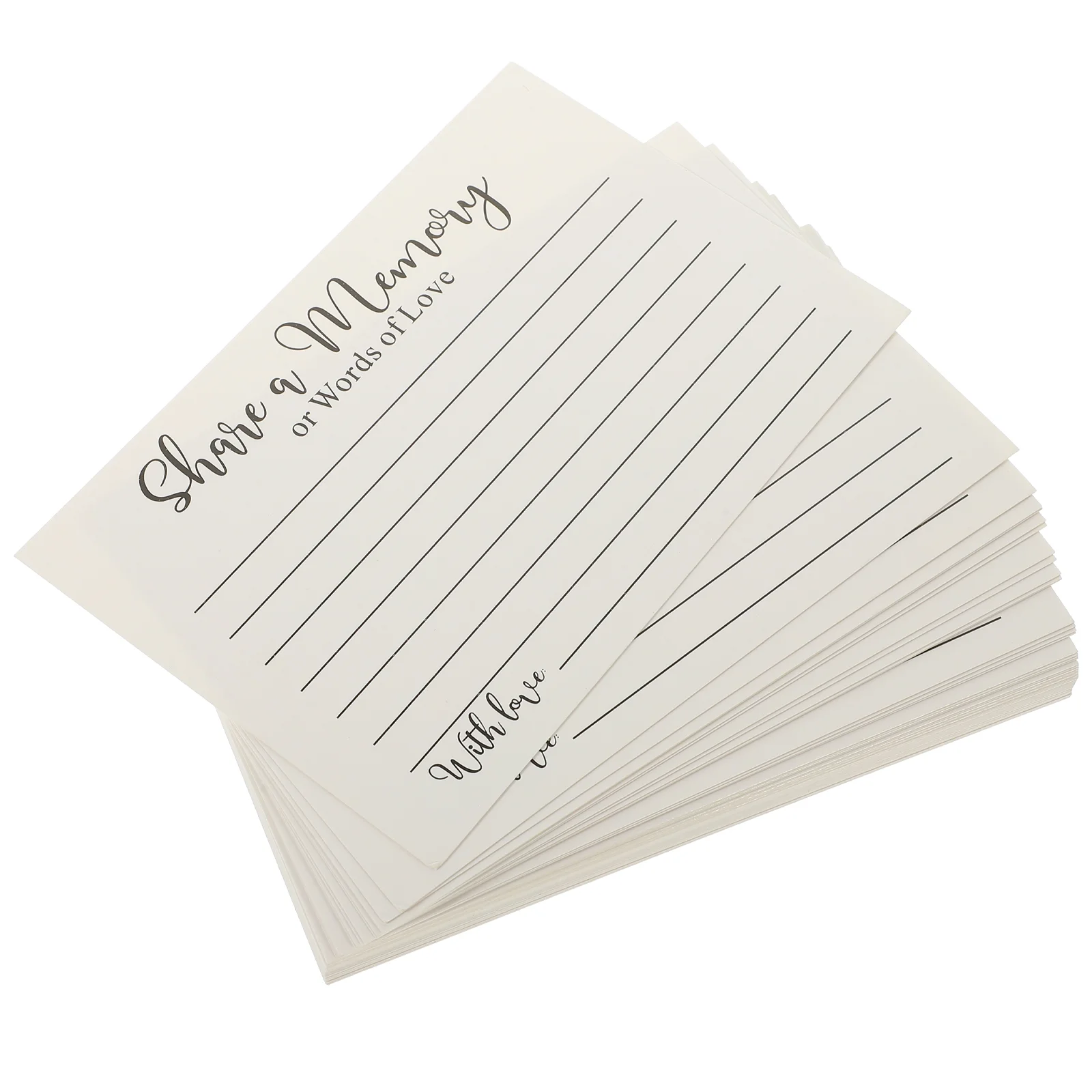 50 Sheets Church Dedication Envelope Keepsake Cards Sturdy for Memory Legacy Memorial Funeral Small Paper Celebration Supply