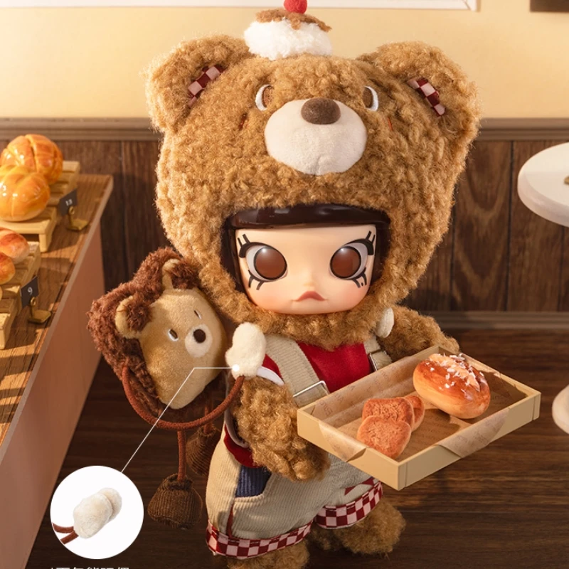 Genuine Molly Bear Bread 1/8 Action Doll Movable Figure Cute Anime Figure Modle Desktop Ornamnet Decoration Figurine Toy