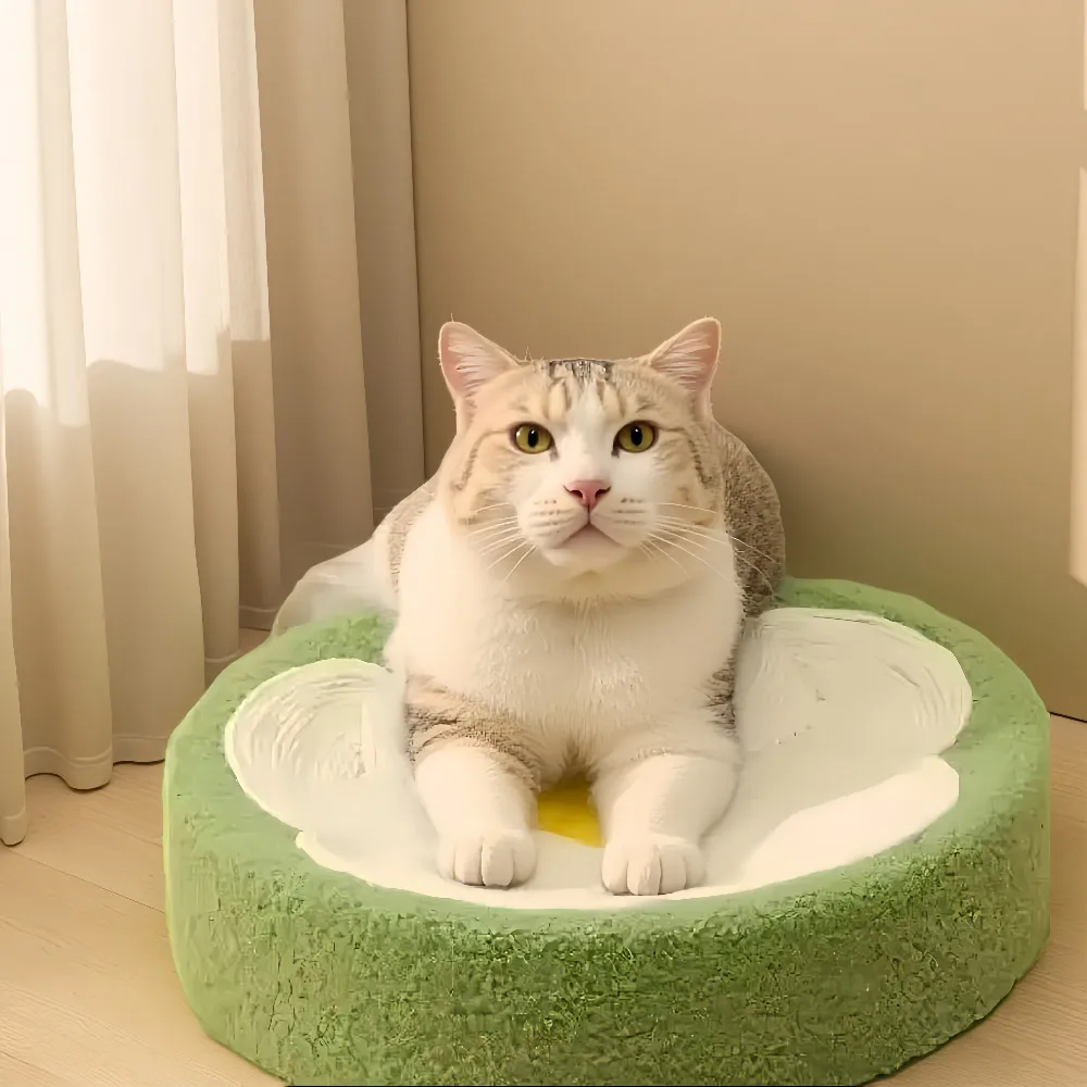 

2025 2-in-1 Circular Cat Bed with Sisal Scratching Board - Multi-Functional Claw Toy & Cozy Lounge Nest for Small Cats/Kittens