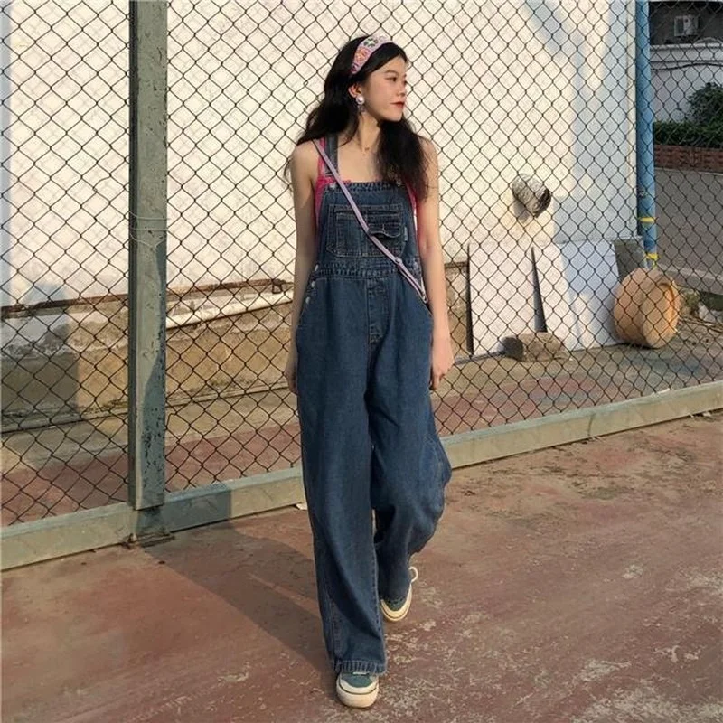90s dress up overalls 90s Retro twill overalls  Gossip X Honeygurl Boutique