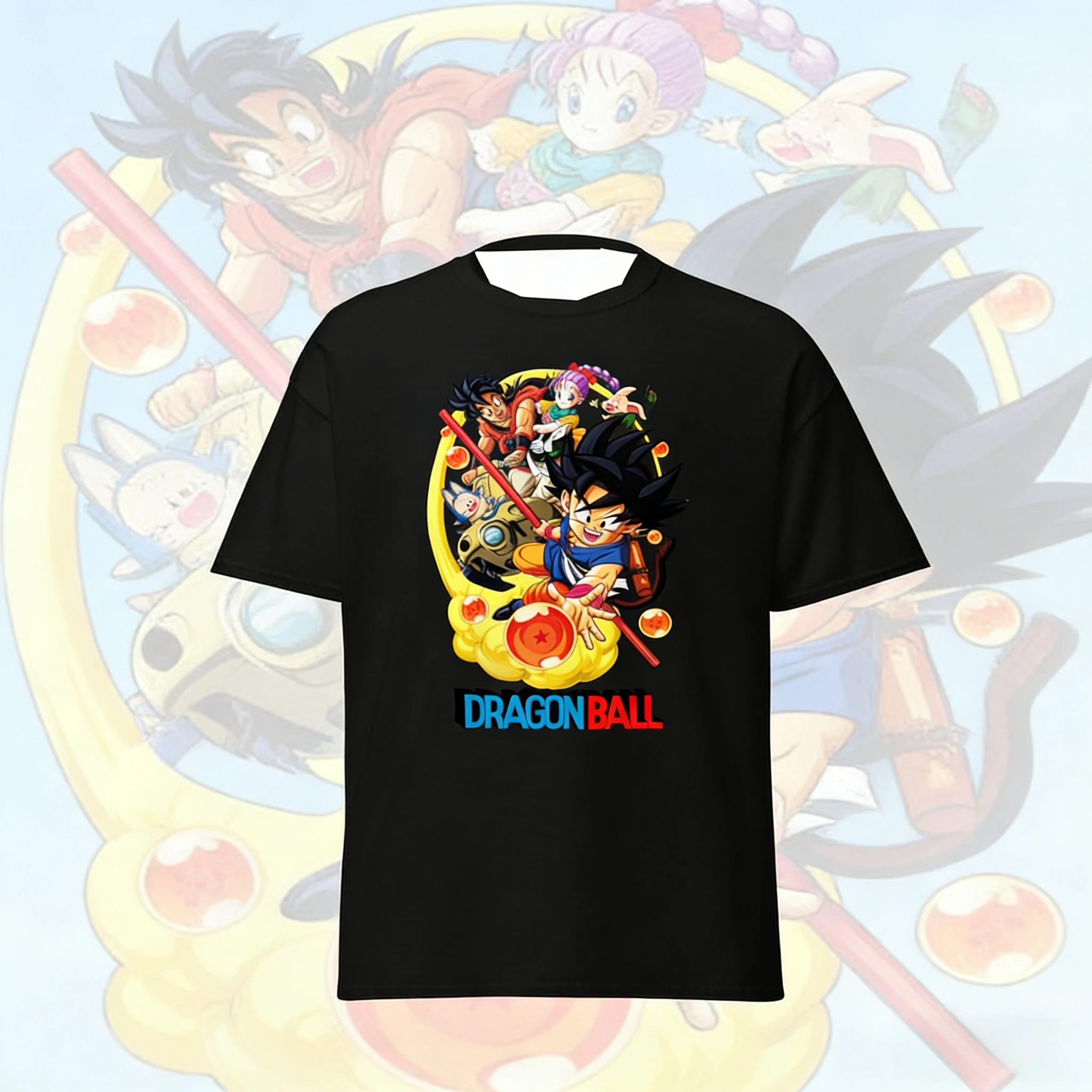 2026 Neues Sommer-T-Shirt zum 40. Jubiläum von Dragon Ball mit Son Goku, 100% Baumwolle, Anime-Print, Übergröße, Lässige Streetwear, Unisex, Y2K