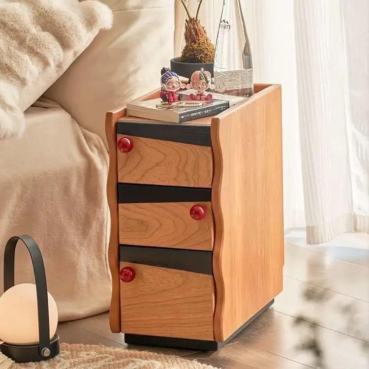 

Customizable porch cabinet idyllic new light luxury semi-round handle cabinet living room storage chest cabinet