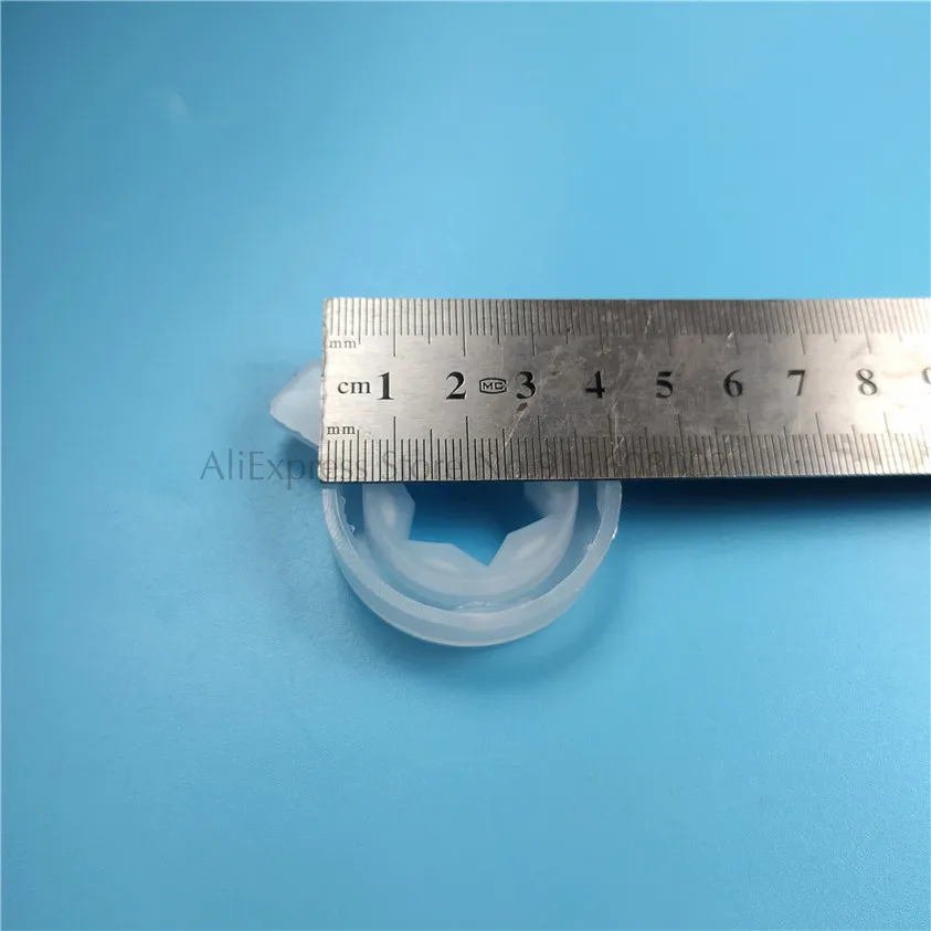 7 في 1 قبعات النمذجة البيضاء قطع الغيار تركيبات 7 أغطية على شكل لاستبدال آلة الآيس كريم الناعمة القطر الداخلي 37 مللي متر