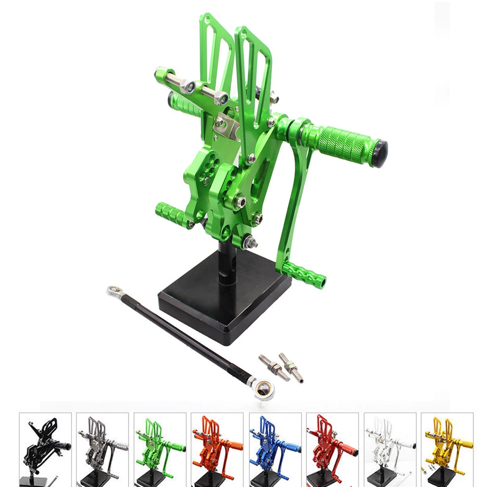 

Motorcycle CNC Rearset adjustable Foot Pegs suit For Kawasaki Ninja ZX10R ZX-10R 2004-2005