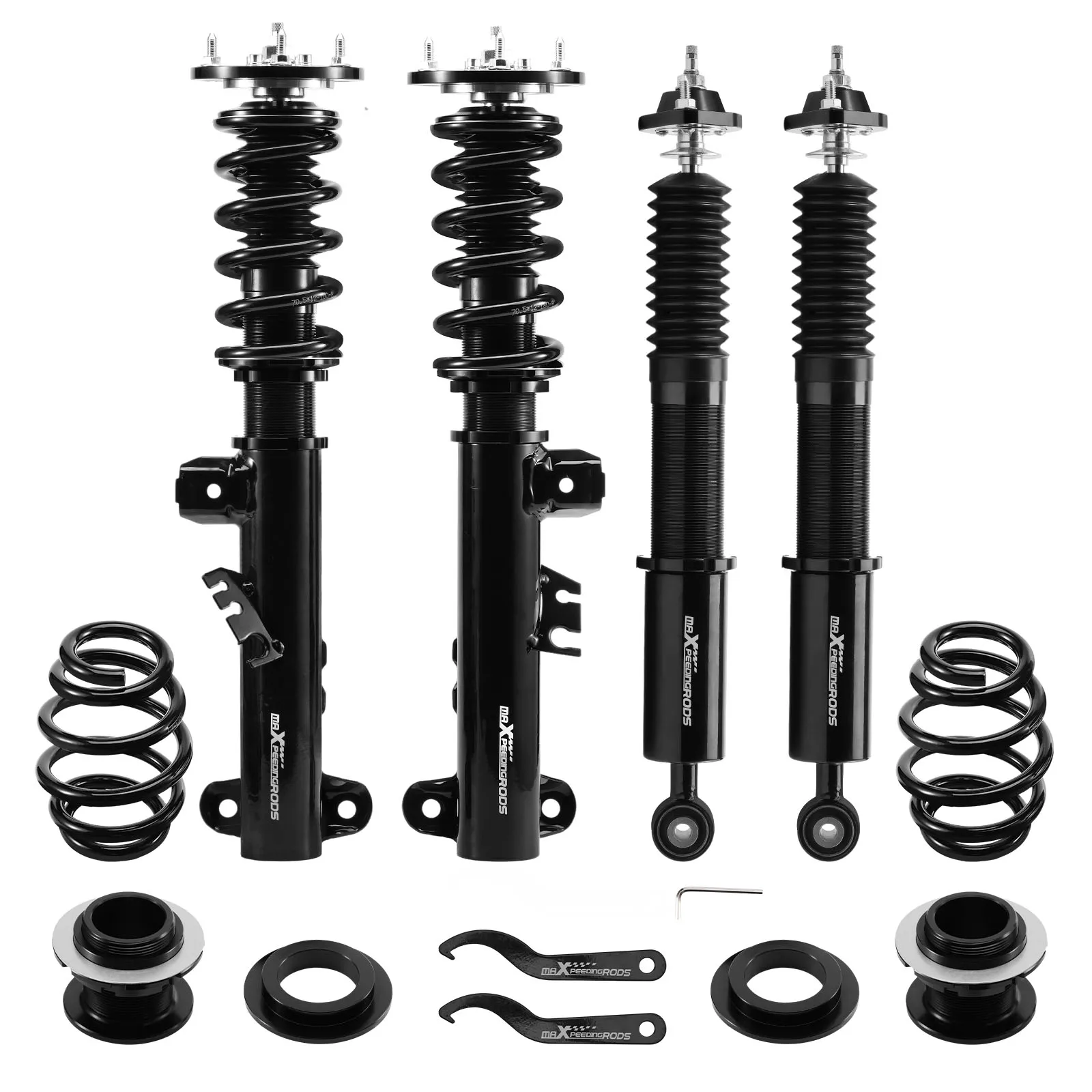 MaXpeedingrods Coilovers 24 Way Damper Struts Kit for BMW 3-Series E36 325 328 Coil Struts Spring Suspension Strut