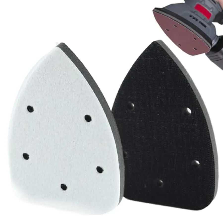 

2pcs Mouse Detail Sanding Interface Pad 140mm*90mm 5 Holes Foam Interface Mouse Sander Sandpaper Backing Pad