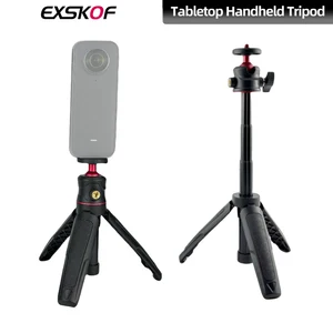 - Uzatılabilir-Ayarlama için Mini kamera tripodu, 360 derece top kafa taşınabilir ve GoPro, Insta360 DJI araba için sap kavrama ile çok daha fazla seyahat Selfie çubuğu En çok satan 12, işkembe başı, no. 10