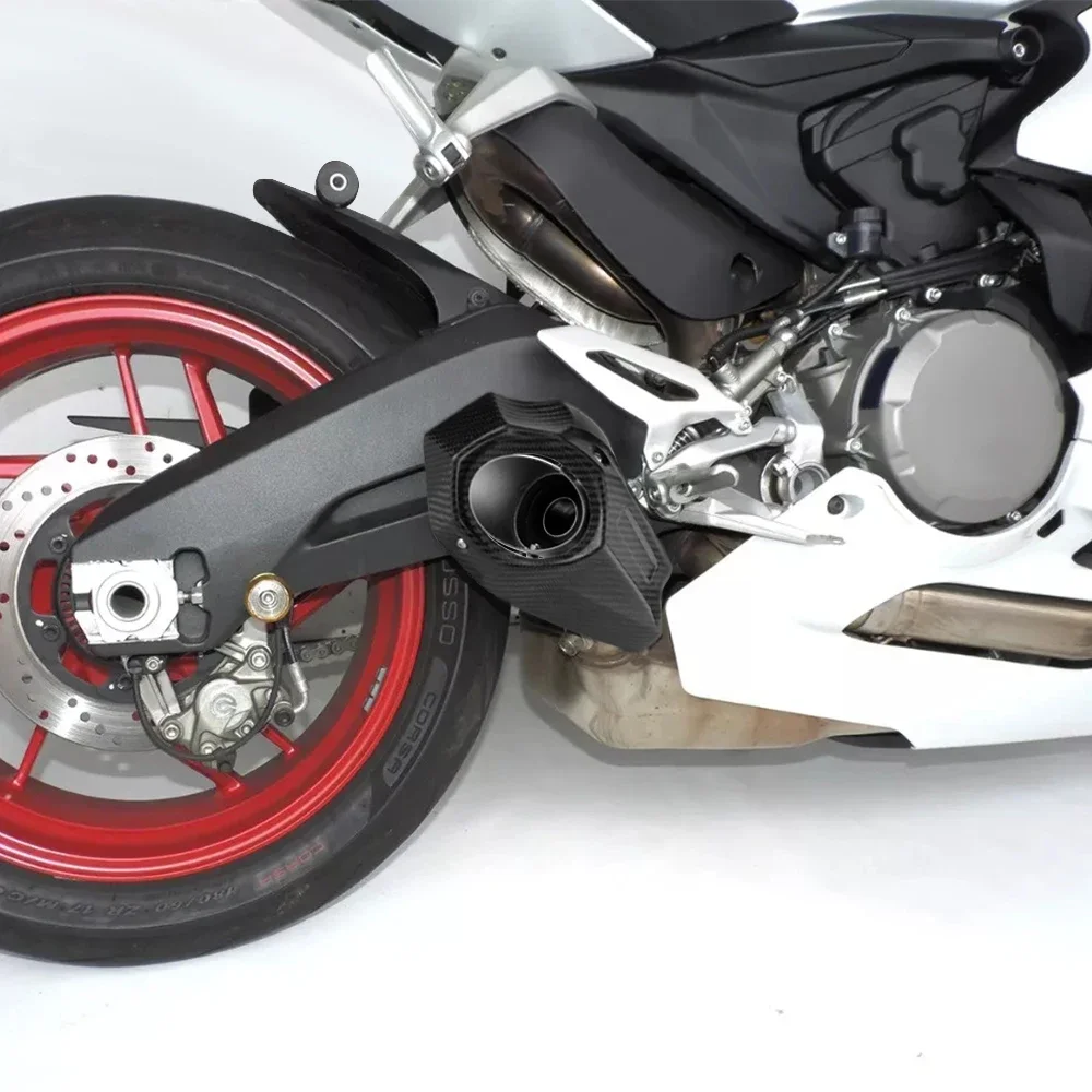 Motorcycle For Ducati Panigale 959 2016-2019 1299 Panigale 15-19 Exhaust Pipe With Carbon Fiber Heat Shield Slip-on Muffler Tips