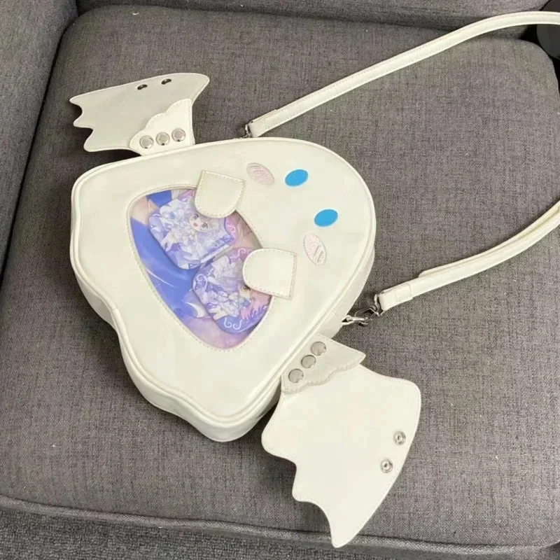 Ghost Itabag Angel Devil Death Backpack Crossbody Bag 2024 Punk Foldable Storage Detachable Wing Storage Bag Student Backpack