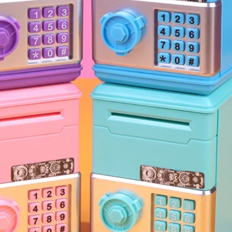 1 Piece ATM Mini Cash Saving Money Box New Password Children's Piggy Bank Financial Saving Toys Child Gift For Boys Girls