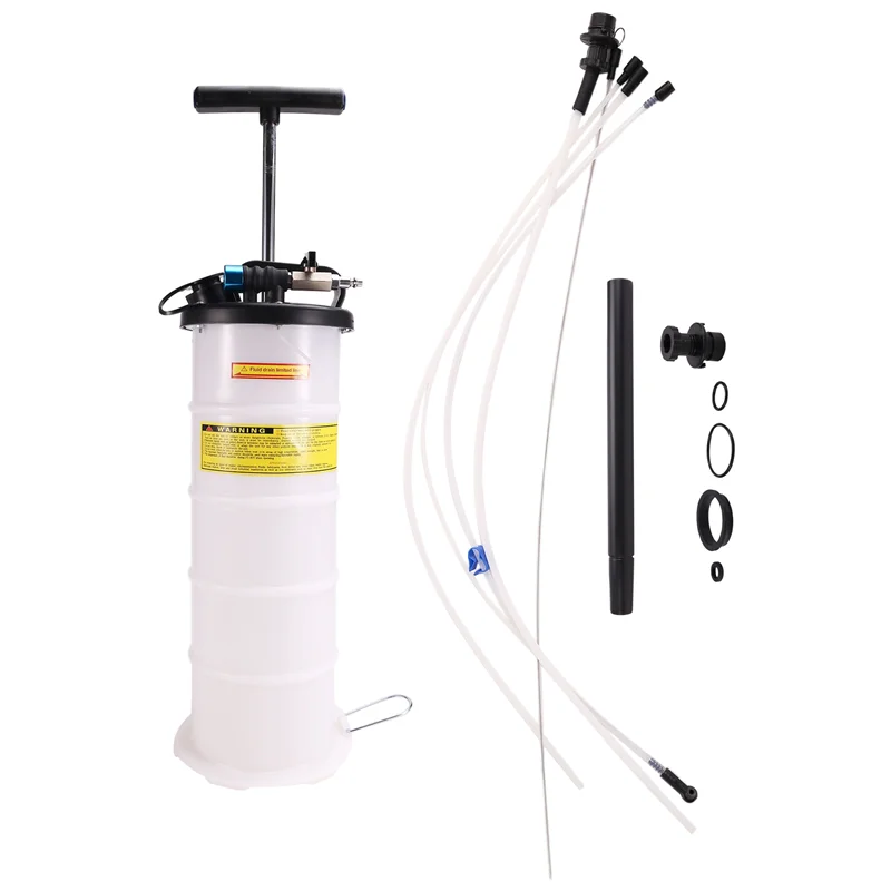 【¡¡Casa de precio! !】 Bomba extractora de fluido neumática de 6,5 litros, cambiador de aceite, Extractor de fluido al vacío, herramienta de cambio de aceite y cambio de fluido