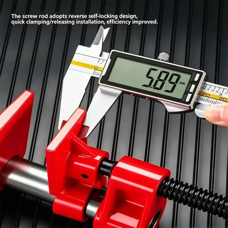 581C Board Clamping Tool with Threaded Screw Body and Pipe Reach 1/2 or 3/4