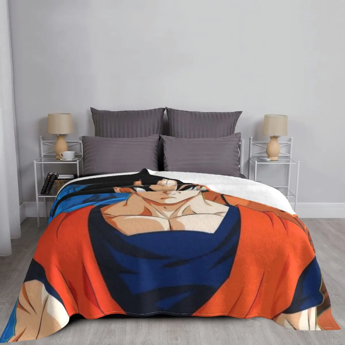 الاسترخاء لعبة دراغون بول Z دراغون بول أنيمي بطانية الملحقات السرير الزخرفية يلقيات والبطانيات سوبر الدافئة الفانيلا للأريكة #6