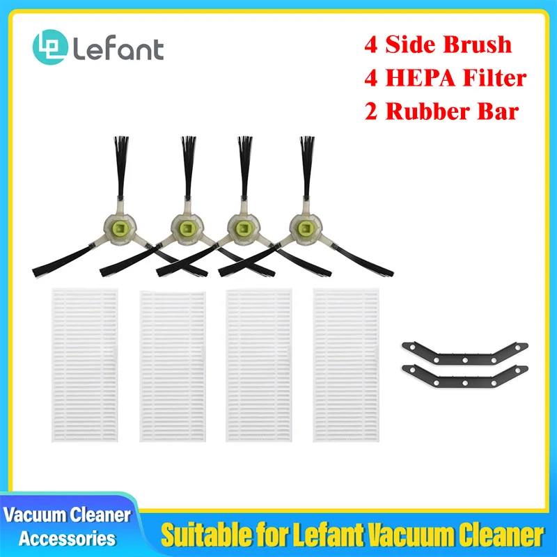 แปรง4ด้าน + ตัวกรอง4 HEPA + 2สายยางสำหรับหุ่นยนต์ดูดฝุ่น M210/M210B/M213/M210Pro/N1