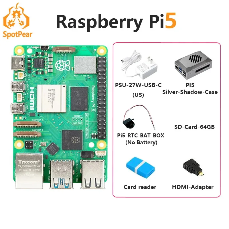 Raspberry Pi 5 Official Original Model Pi5 2GB / 4GB / 8GB RAM Option