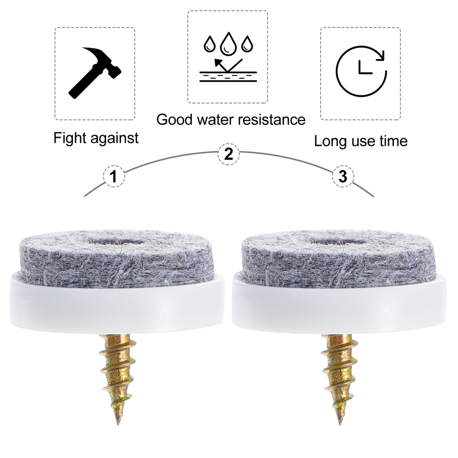 50 قطعة حماة ساق الطاولة غير قابلة للانزلاق شكل دائري أقدام كرسي الأكمام تجربة جيدة أقدام الطاولة يغطي كرسي الساق يغطي #4