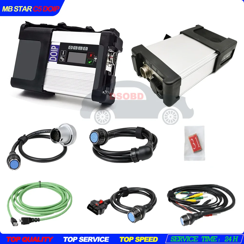 MB Star C5 doip Main Unit with WIFI for Cars and Trucks Multi-Langauges MB SD Connect Compact 5 Star Diagnosis Multiplexer Only