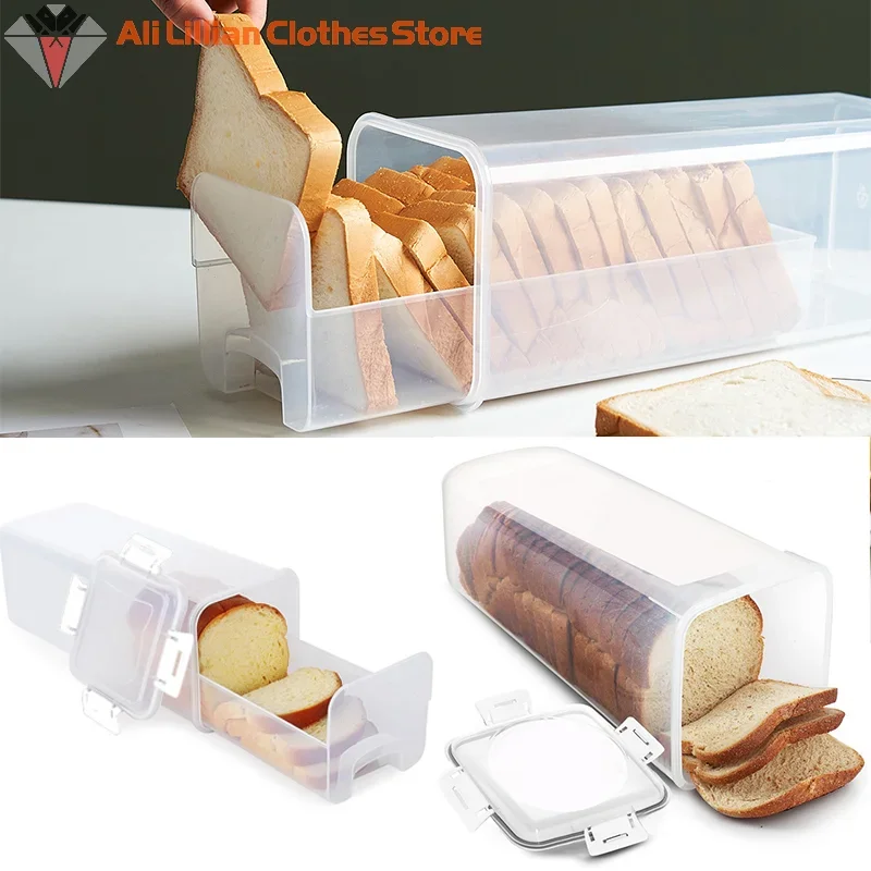 

Bread Loaf Container Clear Airtight Bread Box With Lid Sandwich Bread Holder For Homemade Bread Tall Bread Saver For Kitchen
