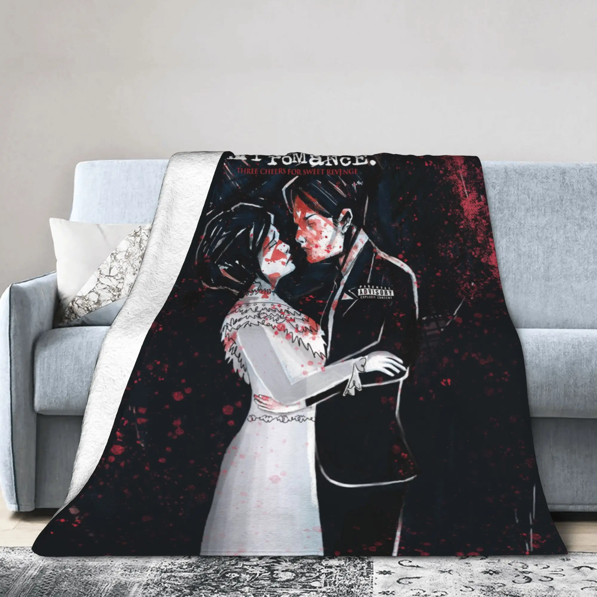 بلدي الكيميائية الرومانسية بطانية الفانيلا الربيع/الخريف المحمولة فائقة النعومة رمي بطانية ل أريكة الأريكة المفارش #1