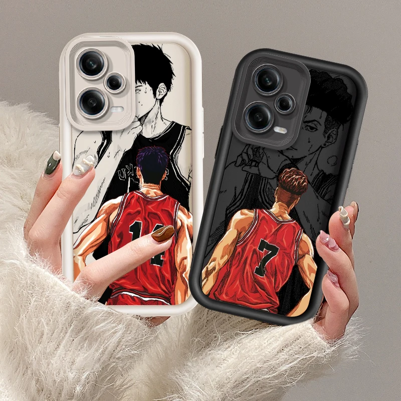 Anime Rukawa Kaede Slam Dunk Eye Ladder For Xiaomi Redmi Note 13 12 12C 11 11S 10 10C 10A 9C 9A Pro 5G Soft Phone Case