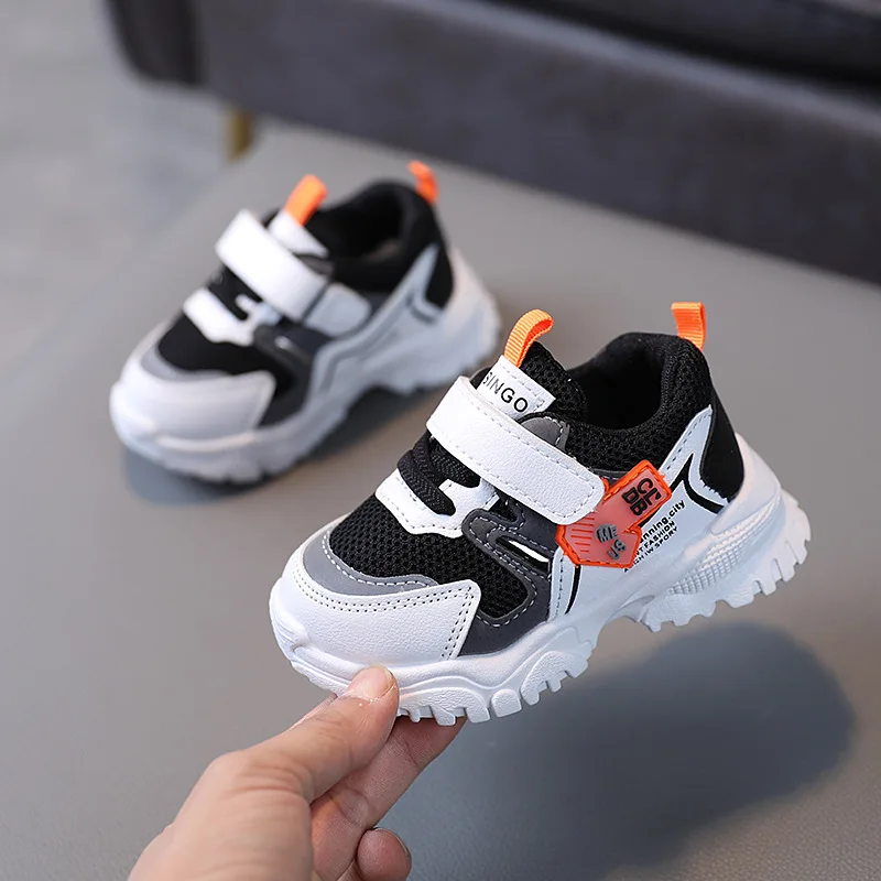 2023 Fashion Sports Shoes Spring Autumn Girls Boys Mesh Breathable Outdoor Shoes Children Casual Running Shoes Toddler Sneakers