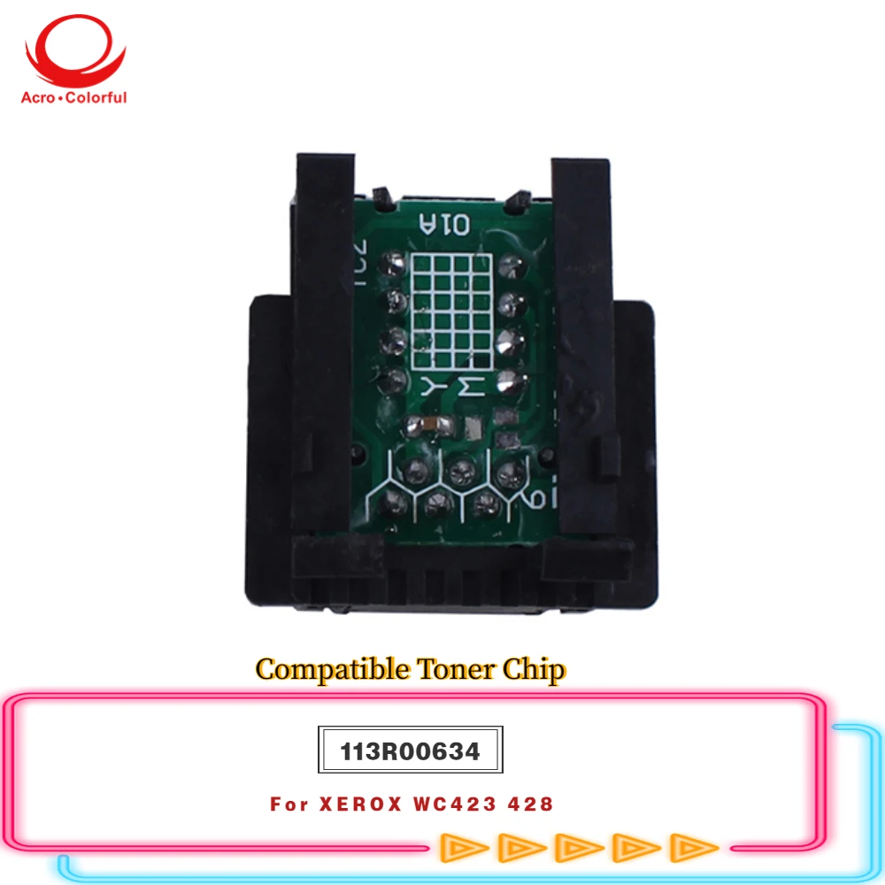 

Черный совместимый чип картриджа с тонером 113R00634 применяется к лазерному принтеру XEROX WC423 438.