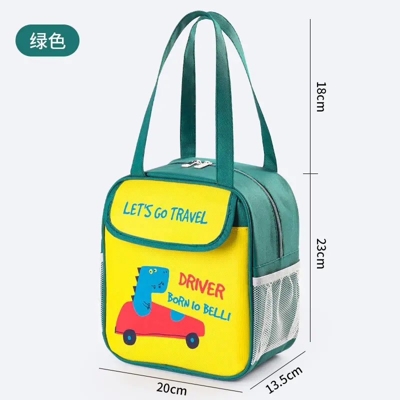 SANNE-bolsa enfriadora de dibujos animados para niños, fiambrera térmica de tela Oxford, portátil, aislada, gruesa, impermeable, para Picnic, 5l