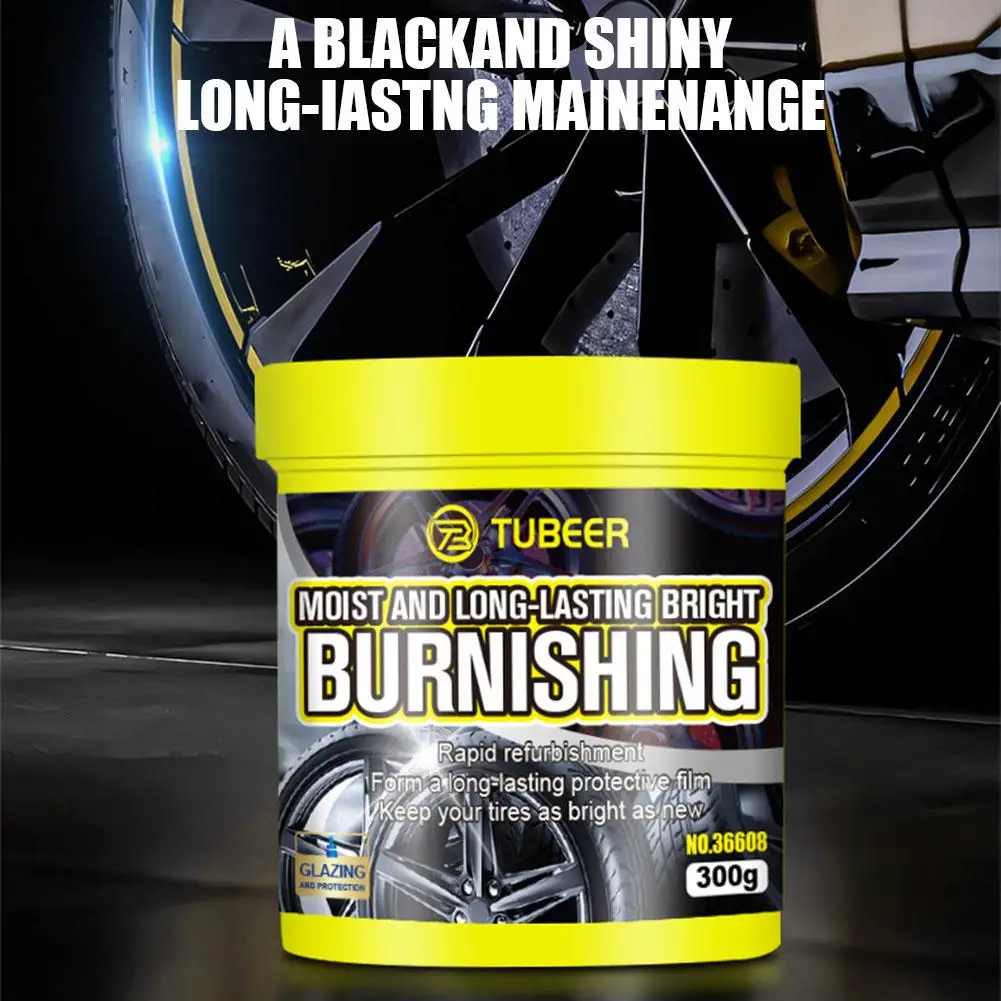 

300g Car Tire Shine Brightener Auto Tire Polishing Wax Tire Tire Maintenance, Tire Refurbishing For RV Bicy A3S5