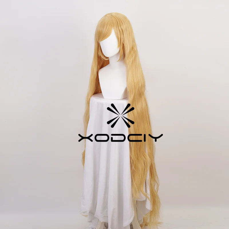 Victorique De Blois wig 150cm Long Golden Cosplay Wigs Heat Resistance Synthetic Hair + Wig Cap