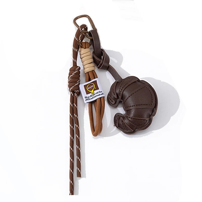 1PC Braided Rope Bag Pendant High-grade Keychain Pendant Cute Croissant Ins Bag Pendant Fashion Hanging Charm