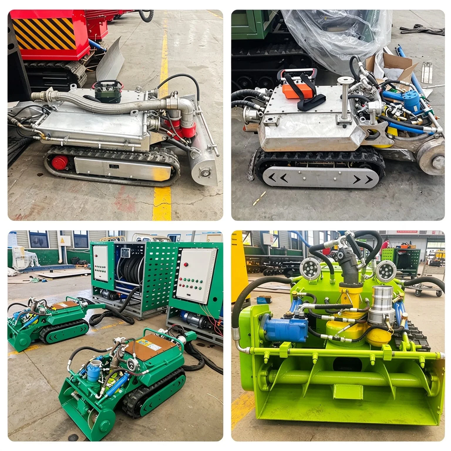 Silt Removal Robot With HD Camera Remote Control Tracked Submersible for Pipeline River Sediment Desilting Dredging Machinery
