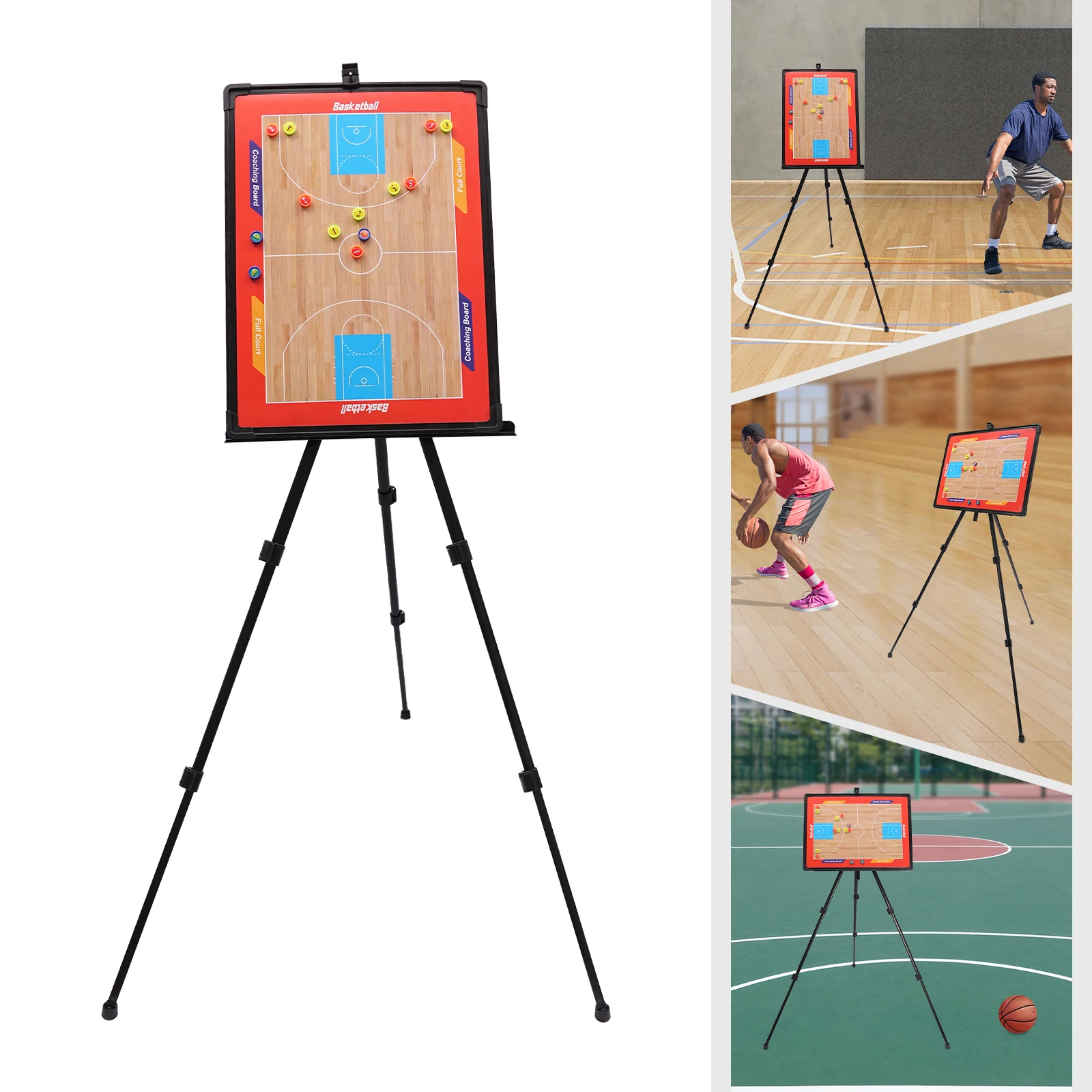 Portable Freestanding Basketball Display Board Stainless Steel Basketball tactical board