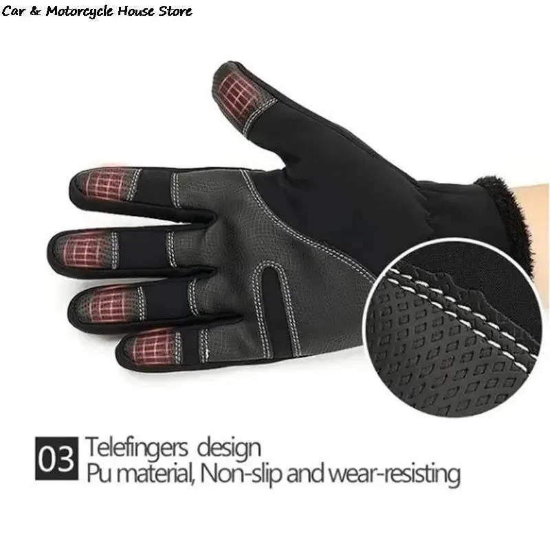 winter gloves men women black work Touch Screen gloves driving gloves men snow fishing waterproof hand warmers gloves gym glove